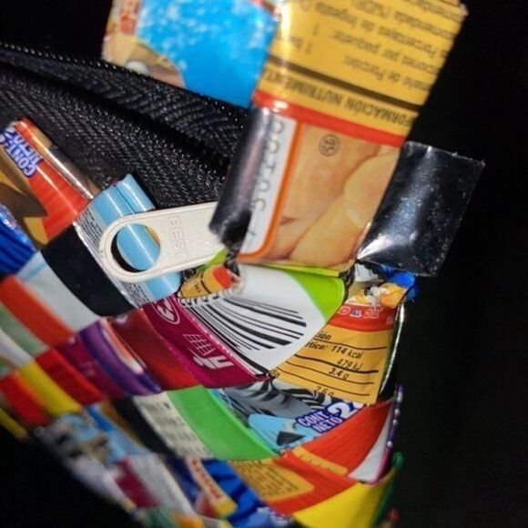 Recycled Candy Wrapper Handmade Purse Size Small - Picture 12 of 15